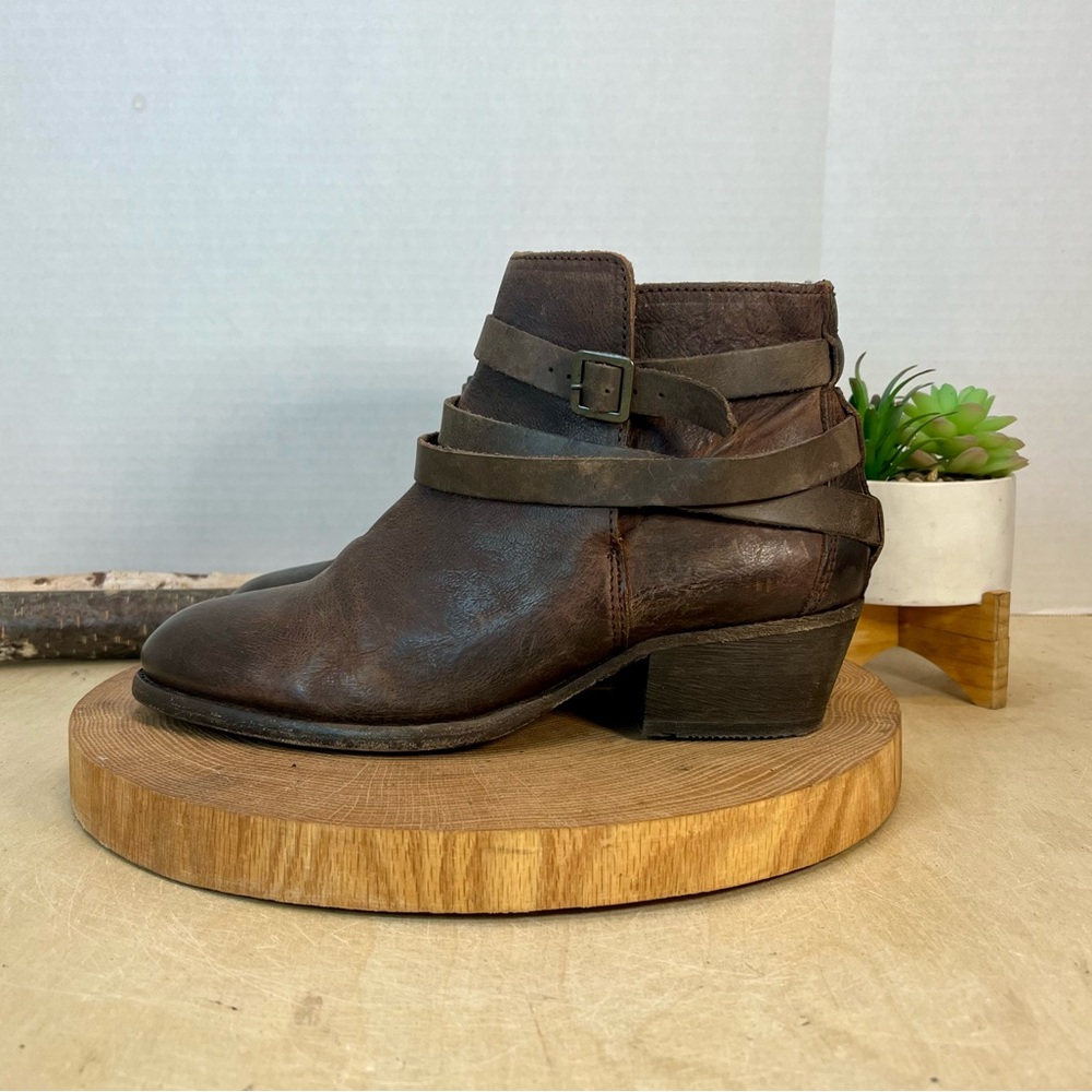 H by Hudson Horrigan ankle boots in brown size 39/8-8.5